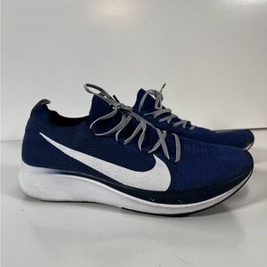 Nike Zoom Fly Flyknit Blue White Men’s Size 11 | Lightly Used Running Shoes